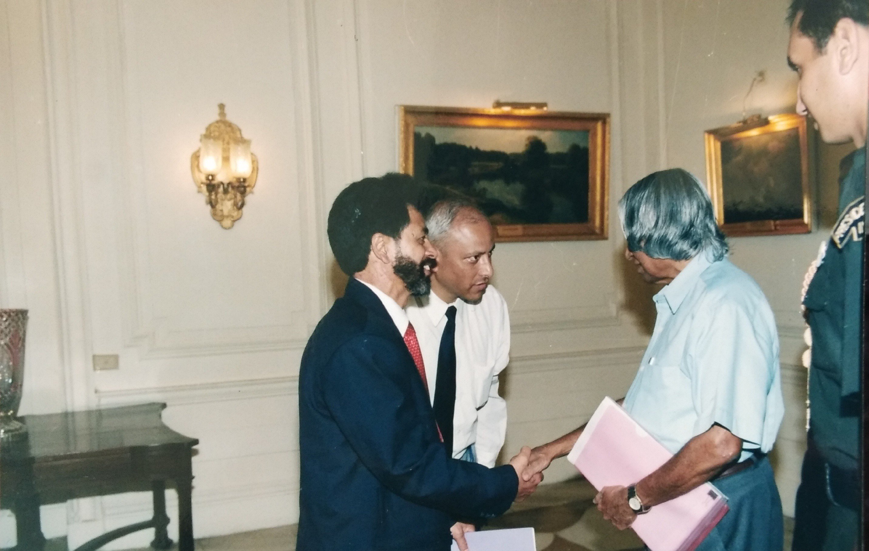 Dr. John Kharduit meeting with the President of India Dr. A.P.J. Kalam in June 2003